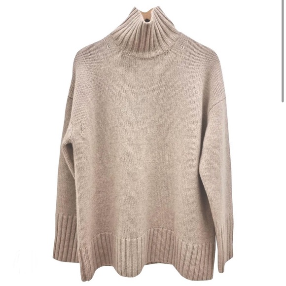 COS Chunky Cashmere Funnel Neck Turtleneck Sweater XS - Picture 1 of 2